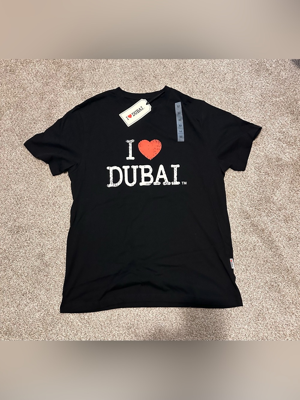 I Heart Dubai Black Graphic Tee